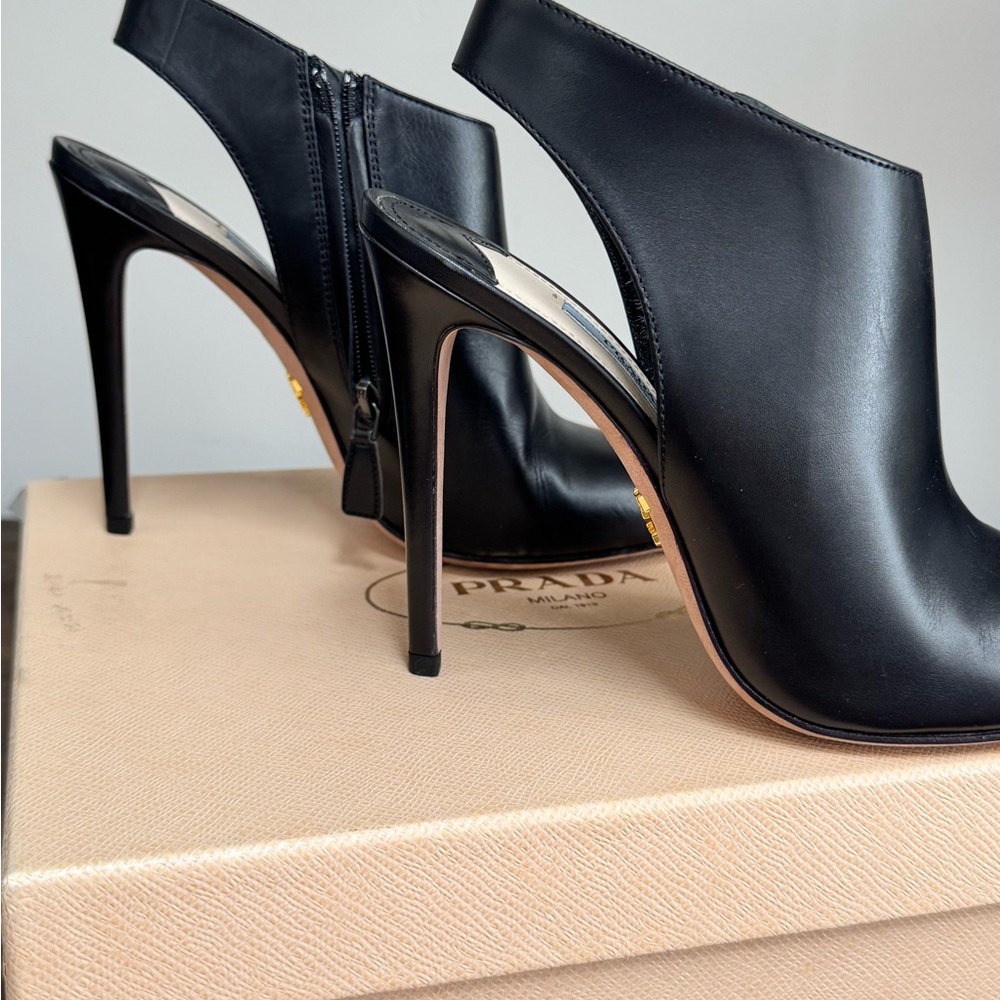 Dior Black High Heeled Leather Heels
